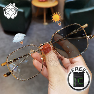 Óculos Fotocrômicos Anti-Radiação Para Mulheres Homens Lentes Substituíveis De Metal Molduras De Transição Luz Azul 2 Em 1 Specs De Sol Transicionais Computador