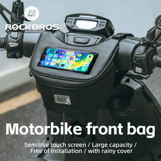 RockBros Motocicleta Scooter Saco Frontal De Bicicleta Elétrico Tela Sensível Ao Toque Telefone Móvel Cavaleiro À Prova D