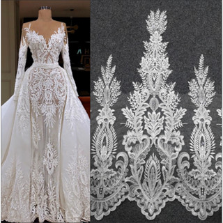 Renda De 1 Metro De Designer Premium Para Vestido De Noiva/Borda 60cm De Largura