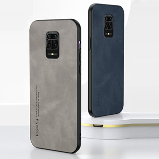Capa De Couro Para Xiaomi Redmi Note 7 8 9 Pro Max 9S Pele De Carneiro Telefone Macia À Prova De Suor