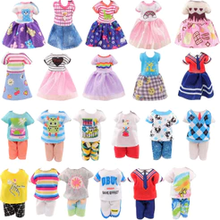 10 PCS 5 Polegadas 15-16cm Roupas E Acessórios Para Bonecas 5 Peças De Menino , Menina