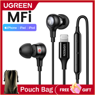 UGREEN Aux Earbuds Fones De Ouvido  35mm Com Fio Controle De Volume Isolador De Ruído Microfone Para Android/MP4/iPhone em Oferta na Shopee