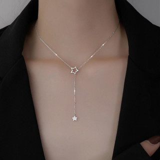 kilii Moda Colar De Estrela De Diamante Oco Cintilante