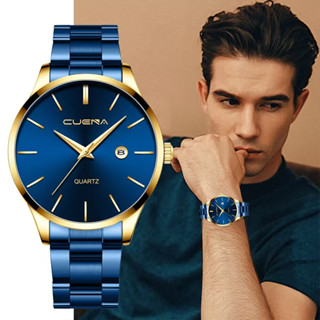 Relógio Masculino CUENA Clássico Casual Esportivo De Aço Inoxidável Resistente À Água 891 S