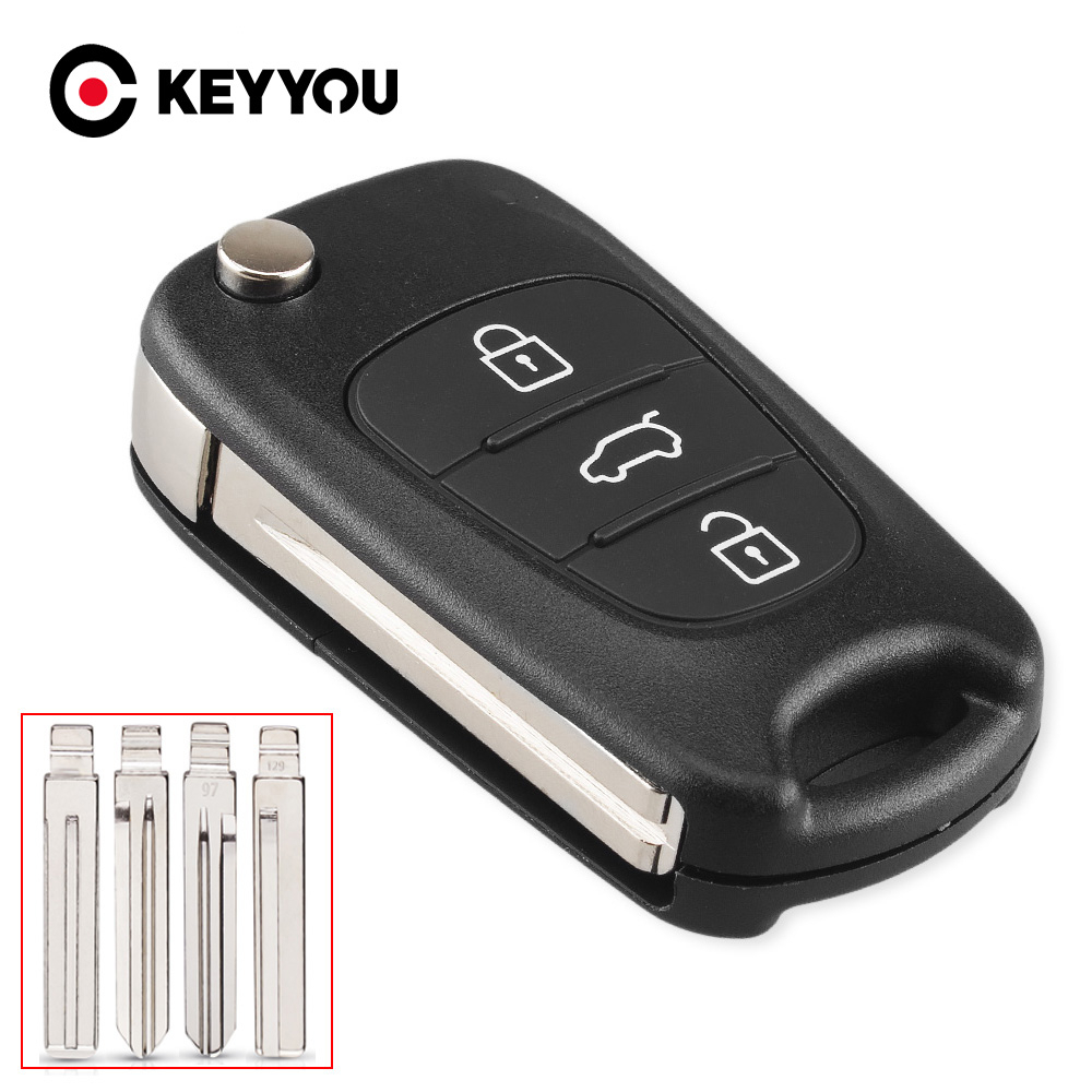 Para Hyundai I30 I30 IX35 I35 Acento Solaris Avante Elantra Verma Kia K2 K5 Rio Sportage Flip Carcaça Com Chave Remota