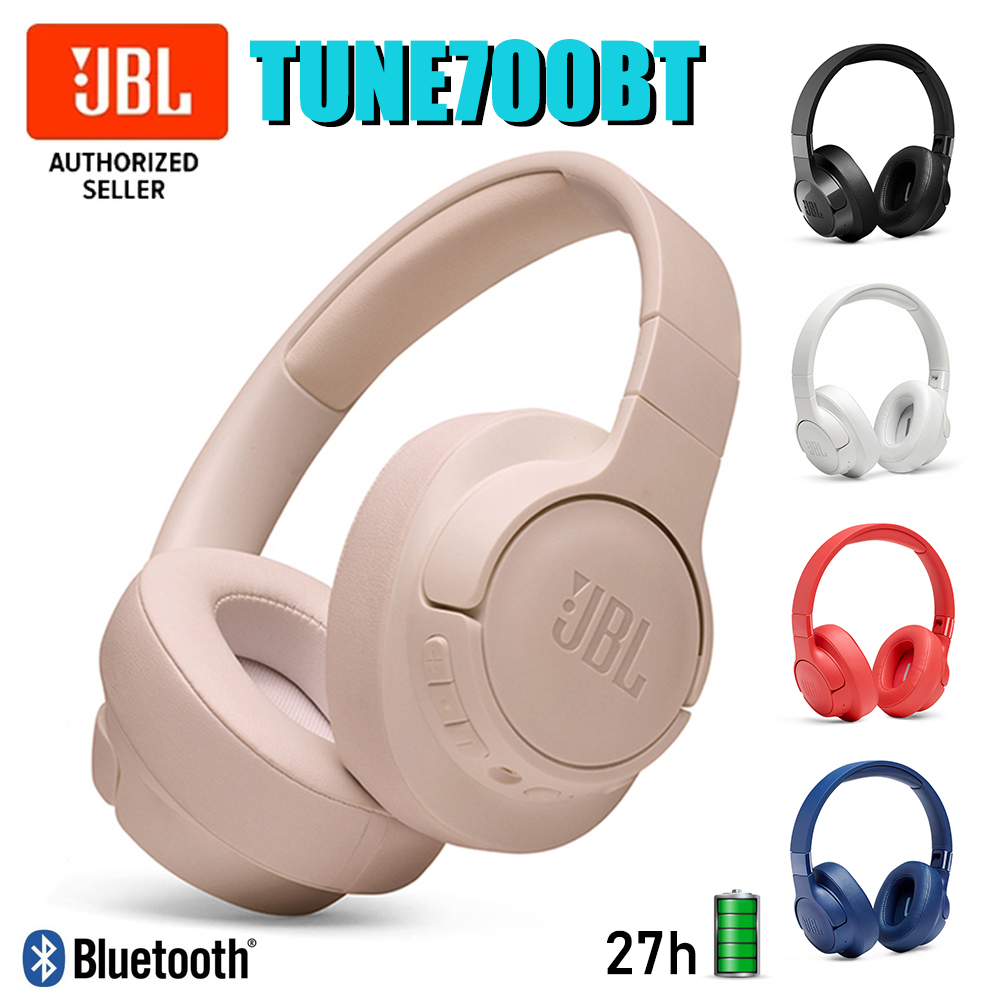 Fone De Ouvido Sem Fio JbL TUNE700BT Montado Na Cabeça Bluetooth Esportivo 5 Estilos Coloridos