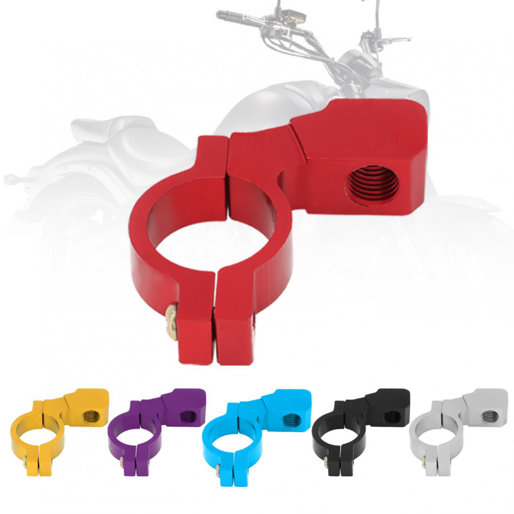 Universal Motocicleta Retrovisor Espelho Código Retrorefletor Do Assento ATV Suporte Adaptador De Montagem Parafuso De Fixação Alumínio 22mm