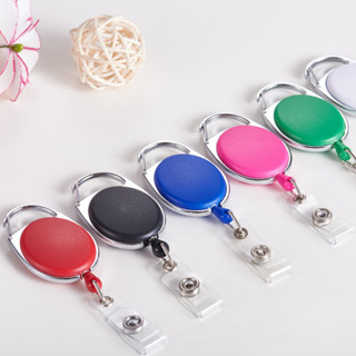 Chaveiro Retráctil Com Clip Recoil De Metal Sporty Anti Lost ID Card