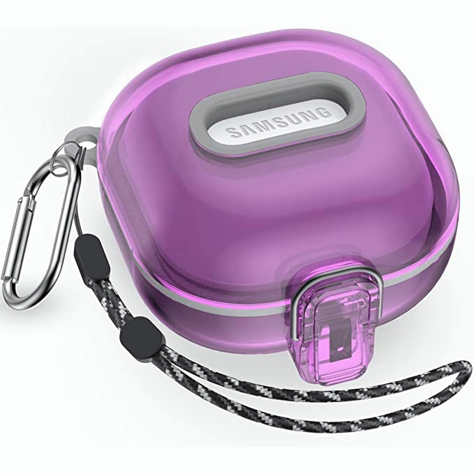 Capa Protetora Galaxy Buds Pro Phone/Live Case Com Lanyard/Keychain Accessories , Dura Transparente