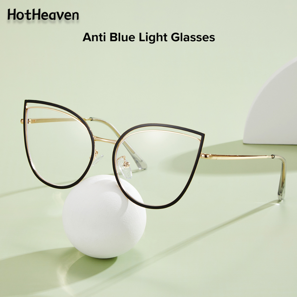 5 Cores Óculos Unisexo Anti-Radiação De Luz Azul Para Computador Mulheres Homens Proteção Dos Olhos Moda Big Cat Eye Frame Eyewear em Oferta na Shopee