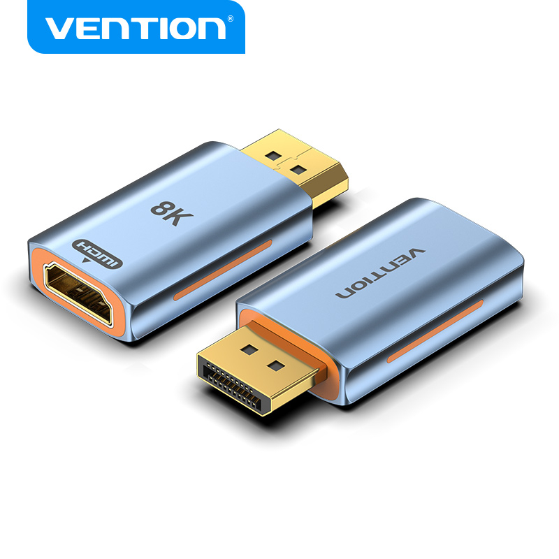 Venção DP Para HDMI Adaptador HD 8K 60Hz Gold HDR Plated DisplayPort Conversor Macho Fêmea Projetor De TV PC Desktop em Oferta na Shopee