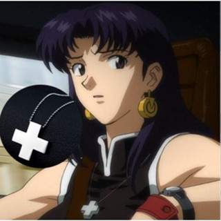 Neon Gênesis Evangelion Evangelion Katsushiro Miri Colar Pingente Cruz Colar