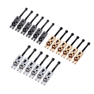 6 Pçs/set Sistema De Travamento Duplo Selas De Corda Bloqueada Ponte Tremolo Para Guitarra Elétrica