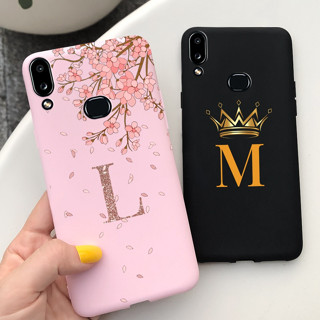 Para Samsung Galaxy A10s SM-A107F A107M Caixa De Silicone Macio SamsungA10s A 10 S Capa Pintada Com Letra Da Coroa