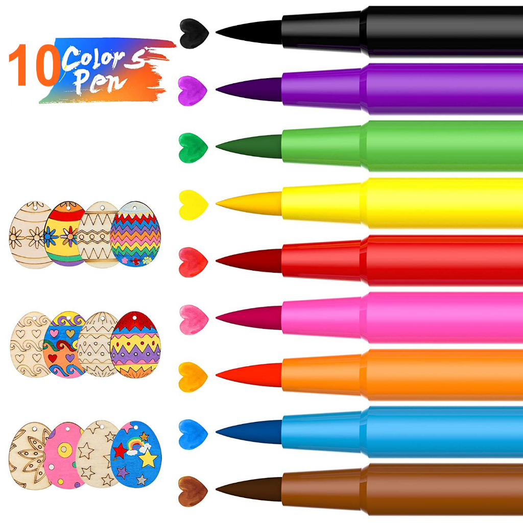 10 Cores Biscoitos De Desenho Decoração De Bolo Bricolage Ferramenta Comestível Caneta De Pigmento Cor De Alimentos Drawtools Para em Oferta na Shopee