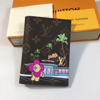 Prepare Para Enviar O Novo LV 100 % Genuíno Impresso Louis Vuitton Porta-Passaporte Feminino M80858