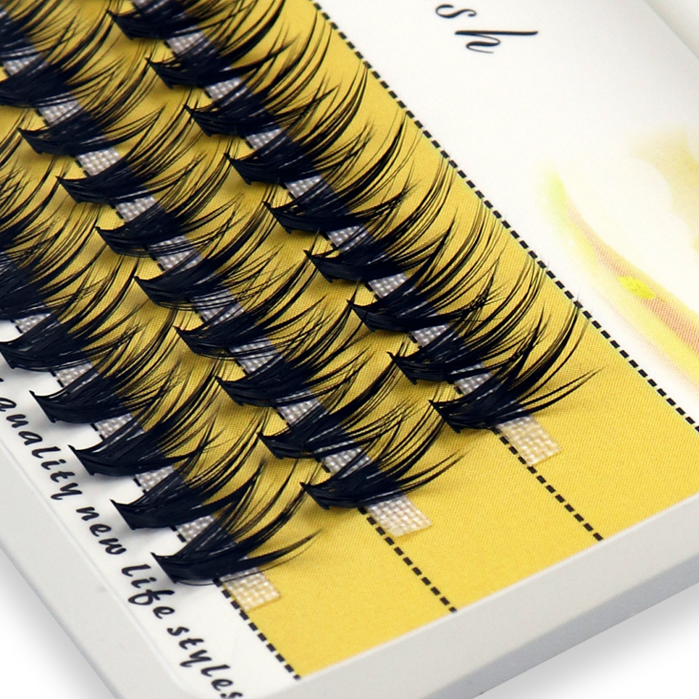 Cílios em flocos sem nós 0,07mm C/D Cílios em flocos naturais individuais Volume 20D/30D/40D Extensão de cílios