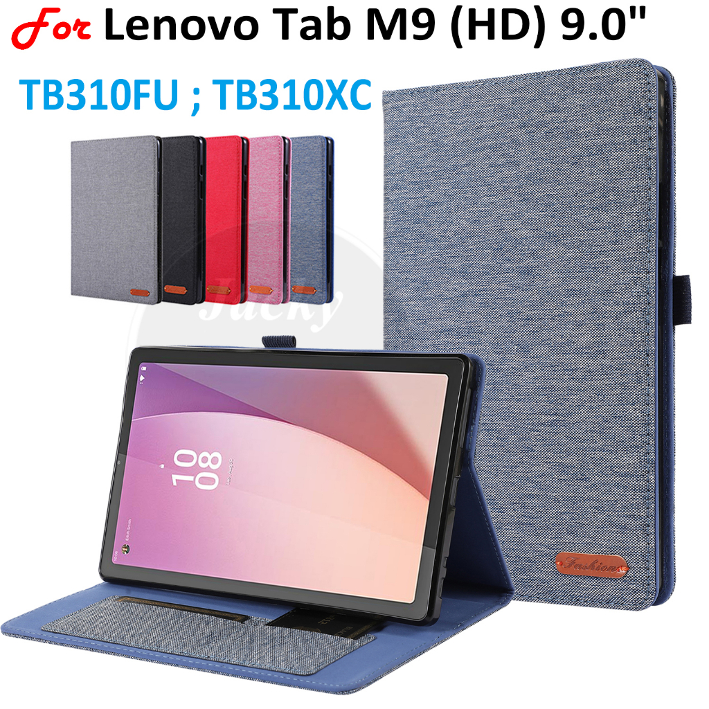 Para Lenovo Tab M9 9 Polegadas TB310FU TB310XU TB310XC Flip Suporte Slots De Cartão Capa Smart TabM9 (HD) WiFi
