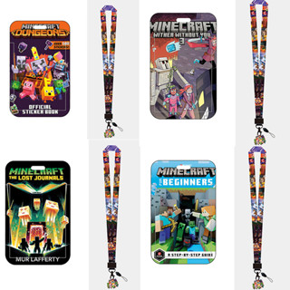 Minecraft Lanyard Porta-Carteiras Cartões Com Alça Para Crianças