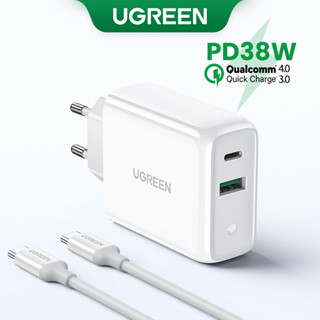 Carregador Rápido USB UGREEN 38W Carga Rápida 4.0 3.0 Tipo C PD Para iPhone 14 13 QC De Telefone