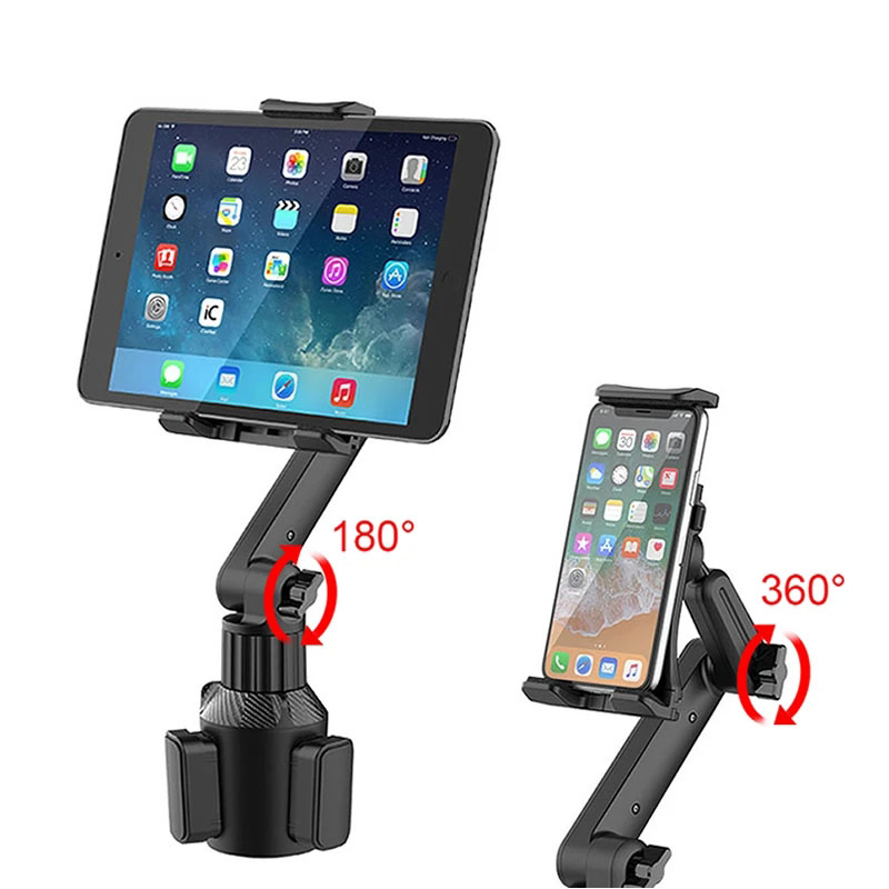 Suporte De Mesa Para Copos Ajustável De 360 Smartphone Carro 270 Barra De Inclinação Montagem De Rampa De Base Triangular