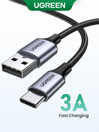 UGREEN 3A Type C Cable Support QC 3.0 Fast Charging Cabo Tipo C Nylon Braid Data Cable for Samsung/HUAWEI