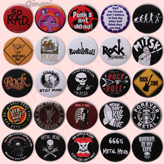 Rolo De 44mm Rock Tinplate Pin Punk Não Está Morto Para Sempre Crachás De Broche Crachá De Lapela Botão Music Jewelry Gift Fãs