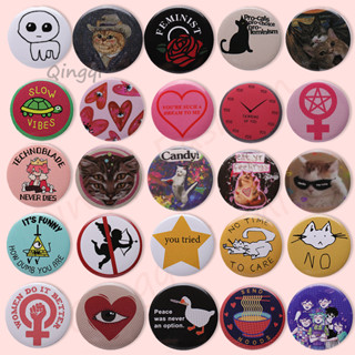 Colorido Eu Amo Meu Cachorro Gato Folha De Flandres Pin Funny Slow Vibe Tartaruga Crachá Lapela Desenho Animado Animal Jóias Feminista Presente Amigo Infantil