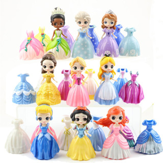 Magiclip Disney Princesa Clip Mágico Jasmim Elsa Anna Alice Tinkerbell Números De Ação Kids Toys