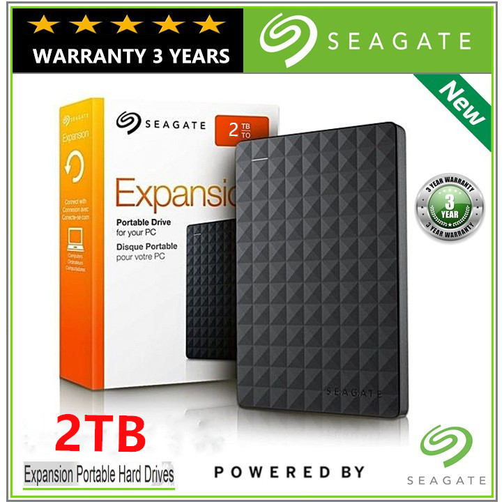 Seagate 2TB Disco Rígido Externo USB 3.0 Portátil 2.5 "Expansão hd externo 1TB para PC/laptop