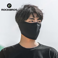 Máscara Protetora Solar Rockbros Facial Ice Silk Headgear Full-Face Neck Wrap Summer Proteção UV Equipamento Para Motocicletas De Pesca