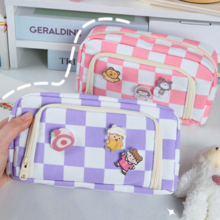 Caneta Esferográfica De Papelaria Bolsa De Armazenamento Portátil De Grande Capacidade De Influenciamento Para Estudantes