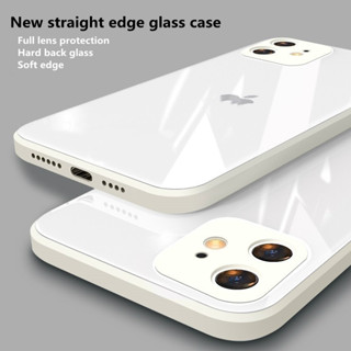 Vidro Temperado Shell iPhone 14 13 12 Pro Max 14Plus + Com Borda De Silicone