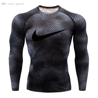Compressão Proteção Solar Camisa De Manga Comprida Esportiva Segunda Camiseta De Ginástica Masculina De Pele Quick Dry Breathable Corrida Preta Activewear