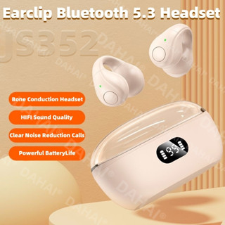 TWS JS352 Bone Conduction Wireless Bluetooth Fones De Ouvido Com Fone HiFi Esportivo Microfone