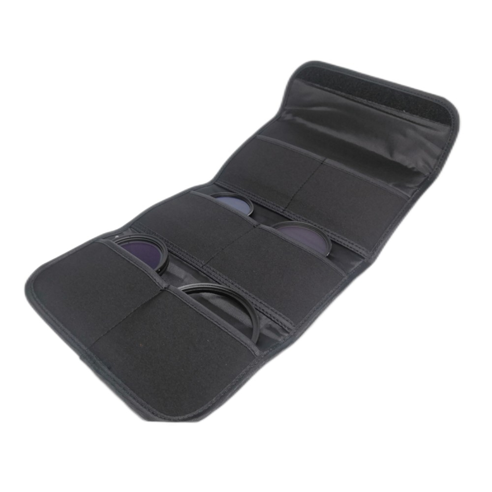 Bolsa Com Filtro De Lente De Bolso 3/4/6 Para UV CPL ND De 37-82mm