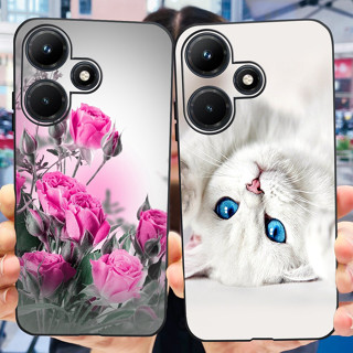 Infinix Hot 30i NFC Hot30i X669 X669C Estojo De Silicone Macio TPU Para Gatos Da Moda