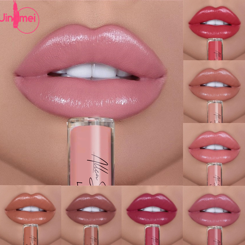 Batom Líquido Úmido ALLEN SHAW/À Prova D'água De Longa Duração/Brilho Labial Sexy Vívido Colorido/Tinta Tubular/Maquiage