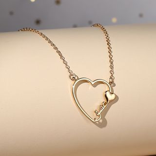 57333 Colar de Chaves do Coração de Amor da Moda Oca Feminina Cadeia de Clavícula