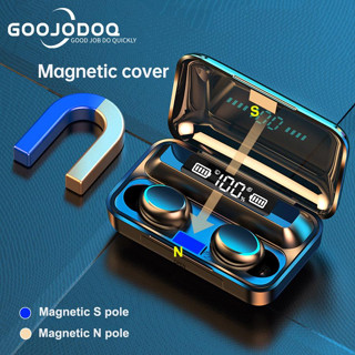 Goojodoq F9-5C Fones De Ouvido Esportivos Sem Fio Bluetooth 5.0 TWS Estéreo HiFi Para iOS Android