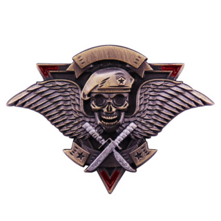 Crânio De Capacete Militar Com Crachá De Pino De Esmalte De Asas Para Mochilas Jóias vintage Gift