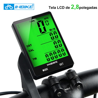 INBIKE Computador De Bicicleta À Prova De Chuva Sem Fio E Com De 2,8 Polegadas Multifuncional Odômetro Velocímetro De Ciclismo Luz De Fundo De Cronômetro Para Equitação