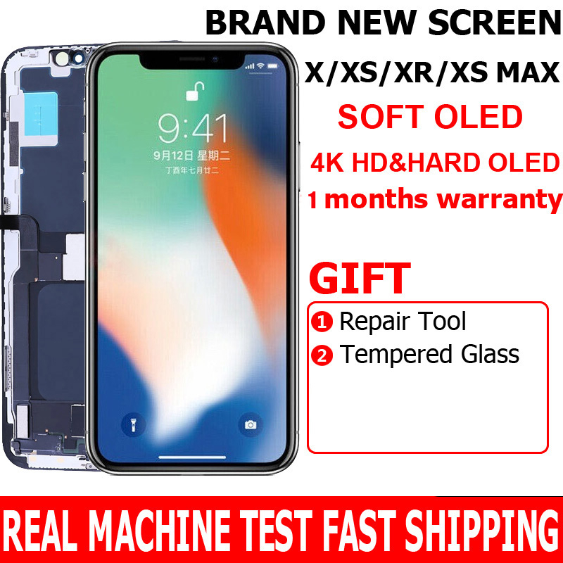 Frontal Display Tela do iPhone X / iPhone XS / iPhone XR / iPhone11 / iPhone 11 Pro / iPhone 11 Pro MAX / iPhone XS MAX LCD Touch Completo Compativel iX / iXS / iXR / iXSMAX / i11 / i11Pro / i11Promax