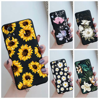 Xiaomi Redmi Note 12S Capa De Silicone Macio Slim Beautiful Flowers Telefone Pintada Para Note12s