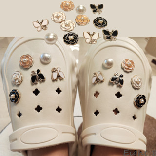 12 Pçs/set Camélia Borboleta Série Acessórios De Sapato Criativo Bonito DIY Flores Padrão De Pérola Sapatos Fivela/Botão em Oferta na Shopee