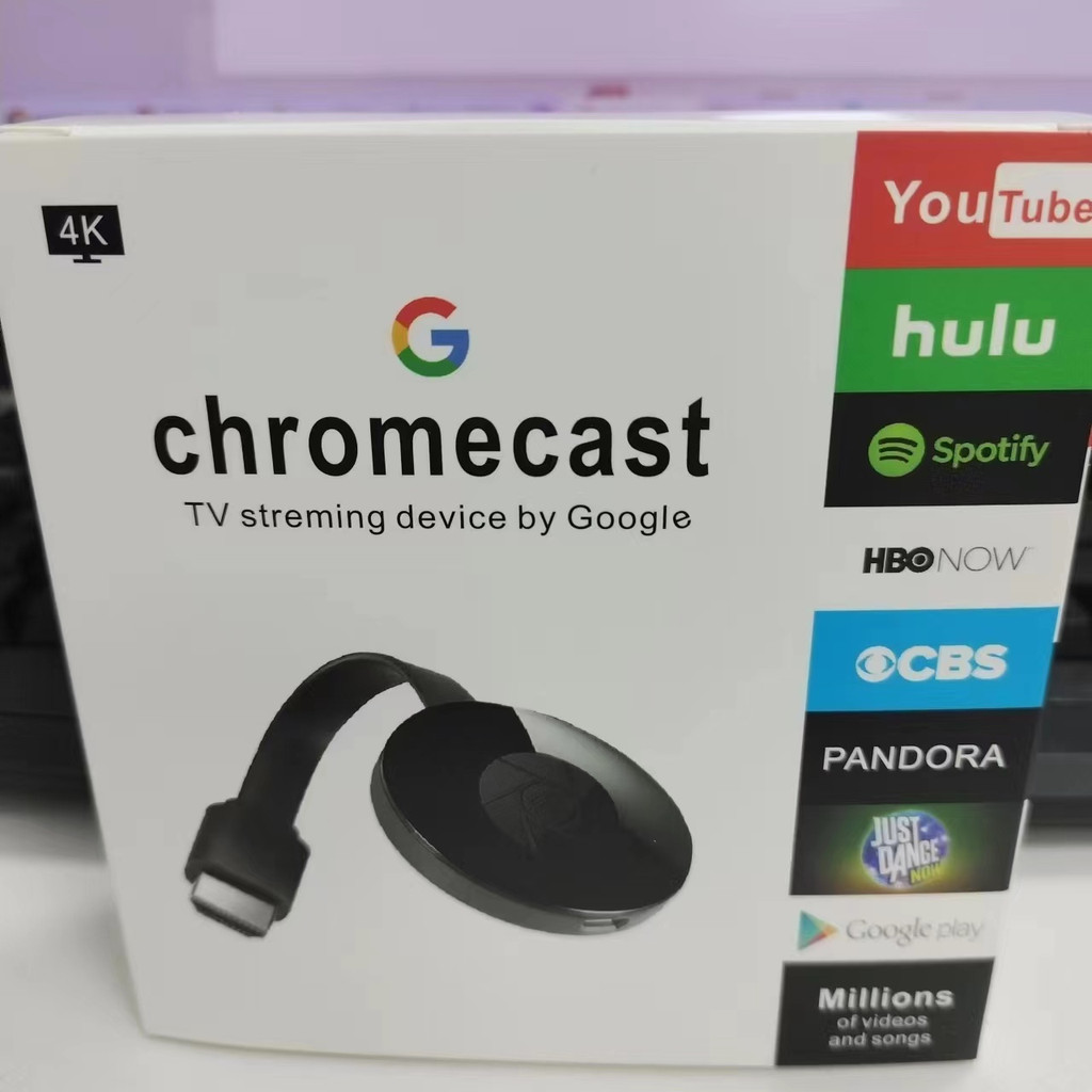 Original Chromecast G2 1080p Mirascreen Suporte Netflix Youtube HDMI Miracast HDTV Display Dongle TV Stick Para Ios Android