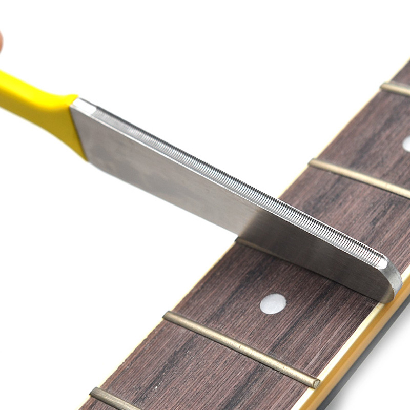 Triângulo Trastes Arquivo Dardos Forma Guitarra Durável Aço Inoxidável Pequena Ferramenta De Borda De Corte Duplo