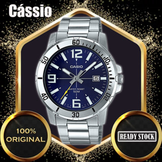 (2 Anos De Garantia) Relógio Cássio Masculino Analogico Prata MTP-VD01D-2B