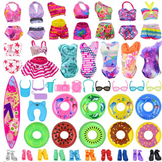 Barbie Sapatos De Roupa De Boneca + Conjunto De Acessórios Para Piscina De 40 Peças