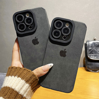 Marca De Luxo Couro Vintage Preto Capa Com O Logotipo Para iPhone 15 14 13 12 11 Pro Max Fashion Square Telefone Macia À Prova De Choque